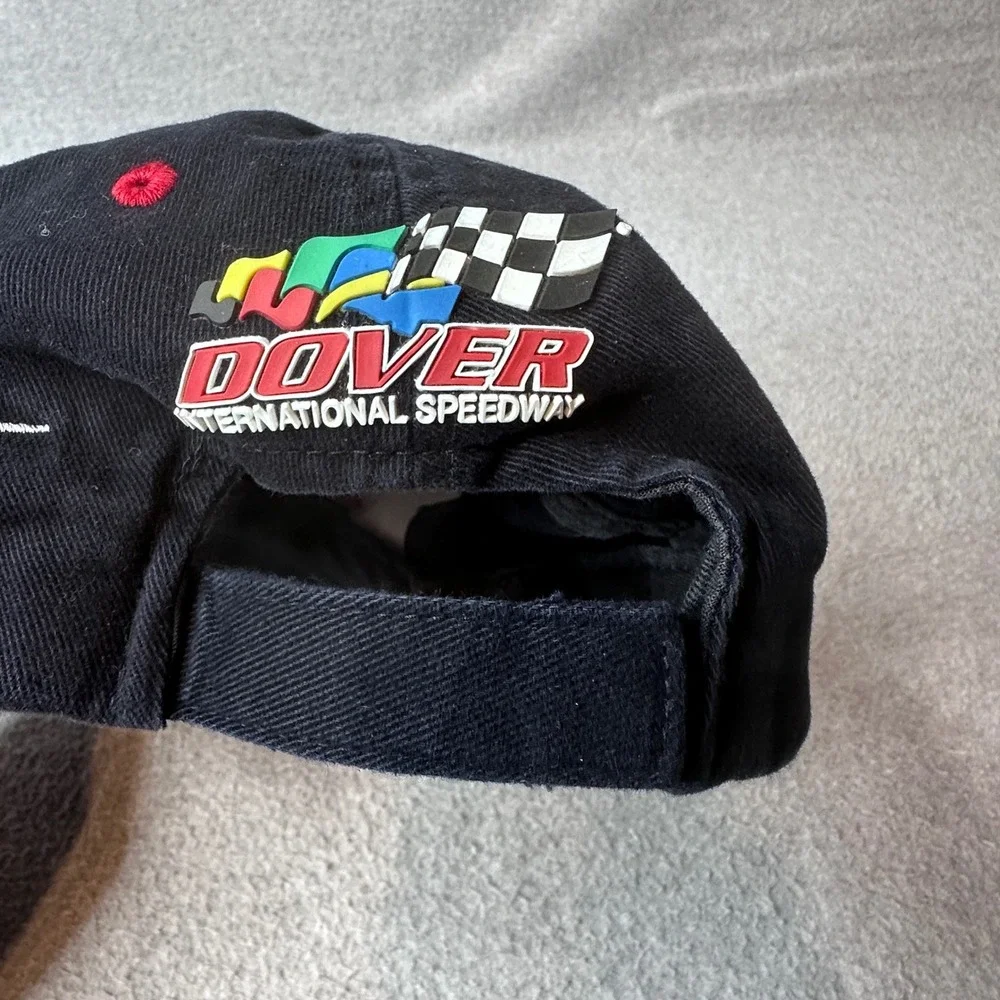 Downforce Hat Mens OSFA‎ Black Dover International Speedway Racing American Flag